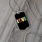 Love Dog Necklace Stainless Steel or 18k Gold Dog Tag 24" Chain-Express Your Love Gifts
