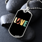 Love Dog Necklace Stainless Steel or 18k Gold Dog Tag 24" Chain-Express Your Love Gifts