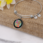 Love Dog Paw Bracelet Stainless Steel or 18k Gold Circle Bangle-Express Your Love Gifts
