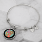 Love Dog Paw Bracelet Stainless Steel or 18k Gold Circle Bangle-Express Your Love Gifts