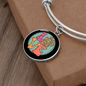 Love Dog Paw Bracelet Stainless Steel or 18k Gold Circle Bangle-Express Your Love Gifts