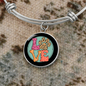 Love Dog Paw Bracelet Stainless Steel or 18k Gold Circle Bangle-Express Your Love Gifts