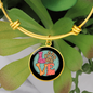Love Dog Paw Bracelet Stainless Steel or 18k Gold Circle Bangle-Express Your Love Gifts