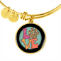 Love Dog Paw Bracelet Stainless Steel or 18k Gold Circle Bangle-Express Your Love Gifts