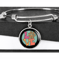 Love Dog Paw Bracelet Stainless Steel or 18k Gold Circle Bangle-Express Your Love Gifts