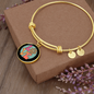 Love Dog Paw Bracelet Stainless Steel or 18k Gold Circle Bangle-Express Your Love Gifts
