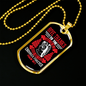 Love Endures Forever Psalm 107:1 Necklace Stainless Steel or 18k Gold Dog Tag 24" Chain-Express Your Love Gifts