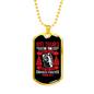 Love Endures Forever Psalm 107:1 Necklace Stainless Steel or 18k Gold Dog Tag 24" Chain-Express Your Love Gifts