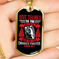 Love Endures Forever Psalm 107:1 Necklace Stainless Steel or 18k Gold Dog Tag 24" Chain-Express Your Love Gifts