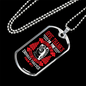Love Endures Forever Psalm 107:1 Necklace Stainless Steel or 18k Gold Dog Tag 24" Chain-Express Your Love Gifts