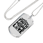 Love Faith Hope Christian Necklace Stainless Steel or 18k Gold Dog Tag 24" Chain-Express Your Love Gifts