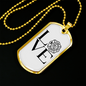 Love Fire Department Firefighter Gift Stainless Steel or 18k Gold Dog Tag 24" Chain-Express Your Love Gifts