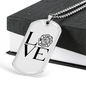 Love Fire Department Firefighter Gift Stainless Steel or 18k Gold Dog Tag 24" Chain-Express Your Love Gifts