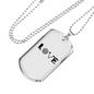 Love Firefighter Fire Department Necklace Stainless Steel or 18k Gold Dog Tag 24" Chain-Express Your Love Gifts