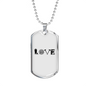 Love Firefighter Fire Department Necklace Stainless Steel or 18k Gold Dog Tag 24" Chain-Express Your Love Gifts