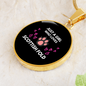 Love Fold Scottish Cat Circle Necklace Stainless Steel or 18k Gold 18-22"-Express Your Love Gifts