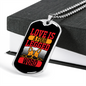 Love Four Legged Necklace Stainless Steel or 18k Gold Dog Tag 24" Chain-Express Your Love Gifts