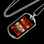 Love Four Legged Necklace Stainless Steel or 18k Gold Dog Tag 24" Chain-Express Your Love Gifts