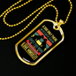 Love Himself Necklace Stainless Steel or 18k Gold Dog Tag 24" Chain-Express Your Love Gifts