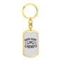 Love Hope Faith Christian Keychain Stainless Steel or 18k Gold Dog Tag Keyring-Express Your Love Gifts