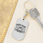 Love Hope Faith Christian Keychain Stainless Steel or 18k Gold Dog Tag Keyring-Express Your Love Gifts