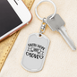 Love Hope Faith Christian Keychain Stainless Steel or 18k Gold Dog Tag Keyring-Express Your Love Gifts