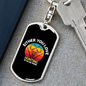 Love Hunting or Wrong Keychain Stainless Steel or 18k Gold Dog Tag Keyring-Express Your Love Gifts