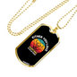 Love Hunting or Wrong Necklace Stainless Steel or 18k Gold Dog Tag 24" Chain-Express Your Love Gifts
