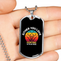 Love Hunting or Wrong Necklace Stainless Steel or 18k Gold Dog Tag 24" Chain-Express Your Love Gifts