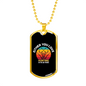 Love Hunting or Wrong Necklace Stainless Steel or 18k Gold Dog Tag 24" Chain-Express Your Love Gifts
