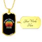 Love Hunting or Wrong Necklace Stainless Steel or 18k Gold Dog Tag 24" Chain-Express Your Love Gifts