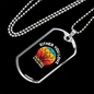 Love Hunting or Wrong Necklace Stainless Steel or 18k Gold Dog Tag 24" Chain-Express Your Love Gifts