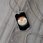Love is a Four Legged Word Blue Necklace Stainless Steel or 18k Gold Dog Tag 24" Chain-Express Your Love Gifts