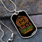 Love is a Four Legged Word Necklace Stainless Steel or 18k Gold Dog Tag 24" Chain-Express Your Love Gifts