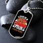Love is a Four Legged Word Red Necklace Stainless Steel or 18k Gold Dog Tag 24" Chain-Express Your Love Gifts