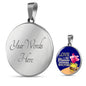Love Is A Treasure Circle Necklace Stainless Steel or 18k Gold 18-22"-Express Your Love Gifts