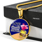 Love Is A Treasure Circle Necklace Stainless Steel or 18k Gold 18-22"-Express Your Love Gifts