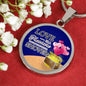 Love Is A Treasure Circle Necklace Stainless Steel or 18k Gold 18-22"-Express Your Love Gifts