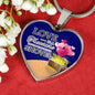 Love Is A Treasure Necklace Stainless Steel or 18k Gold Heart Pendant 18-22"-Express Your Love Gifts