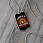 Love is Four Legged Word Red Necklace Stainless Steel or 18k Gold Dog Tag 24" Chain-Express Your Love Gifts