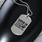 Love is Wet Noses Necklace Stainless Steel or 18k Gold Dog Tag 24" Chain-Express Your Love Gifts