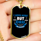 Love Jesus But Cuss Christian Necklace Stainless Steel or 18k Gold Dog Tag 24" Chain-Express Your Love Gifts