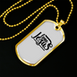 Love Jesus Christian Necklace Stainless Steel or 18k Gold Dog Tag 24" Chain-Express Your Love Gifts