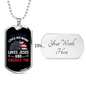 Love Jesus Necklace Stainless Steel or 18k Gold Dog Tag 24" Chain-Express Your Love Gifts