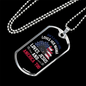Love Jesus Necklace Stainless Steel or 18k Gold Dog Tag 24" Chain-Express Your Love Gifts
