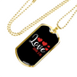 Love John 3:16 Christian Necklace Stainless Steel or 18k Gold Dog Tag 24" Chain-Express Your Love Gifts