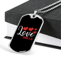 Love John 3:16 Christian Necklace Stainless Steel or 18k Gold Dog Tag 24" Chain-Express Your Love Gifts