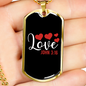 Love John 3:16 Christian Necklace Stainless Steel or 18k Gold Dog Tag 24" Chain-Express Your Love Gifts