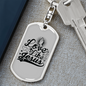 Love Like Jesus Cross Christian Keychain Stainless Steel or 18k Gold Dog Tag Keyring-Express Your Love Gifts