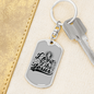 Love Like Jesus Cross Christian Keychain Stainless Steel or 18k Gold Dog Tag Keyring-Express Your Love Gifts